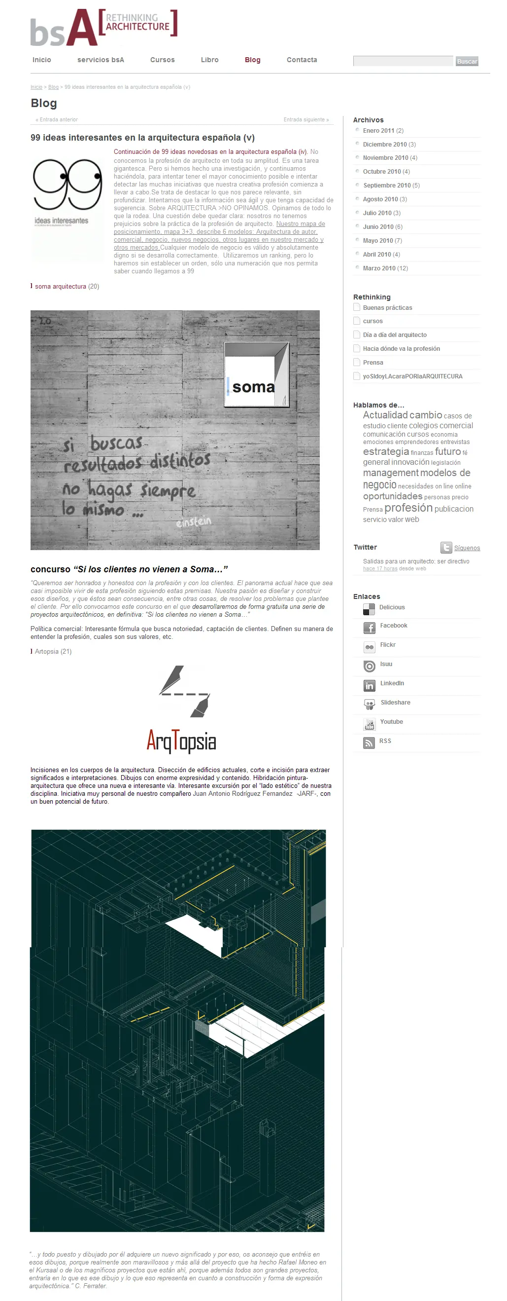 Publicación digital que se hace eco de ARQTOPSIA