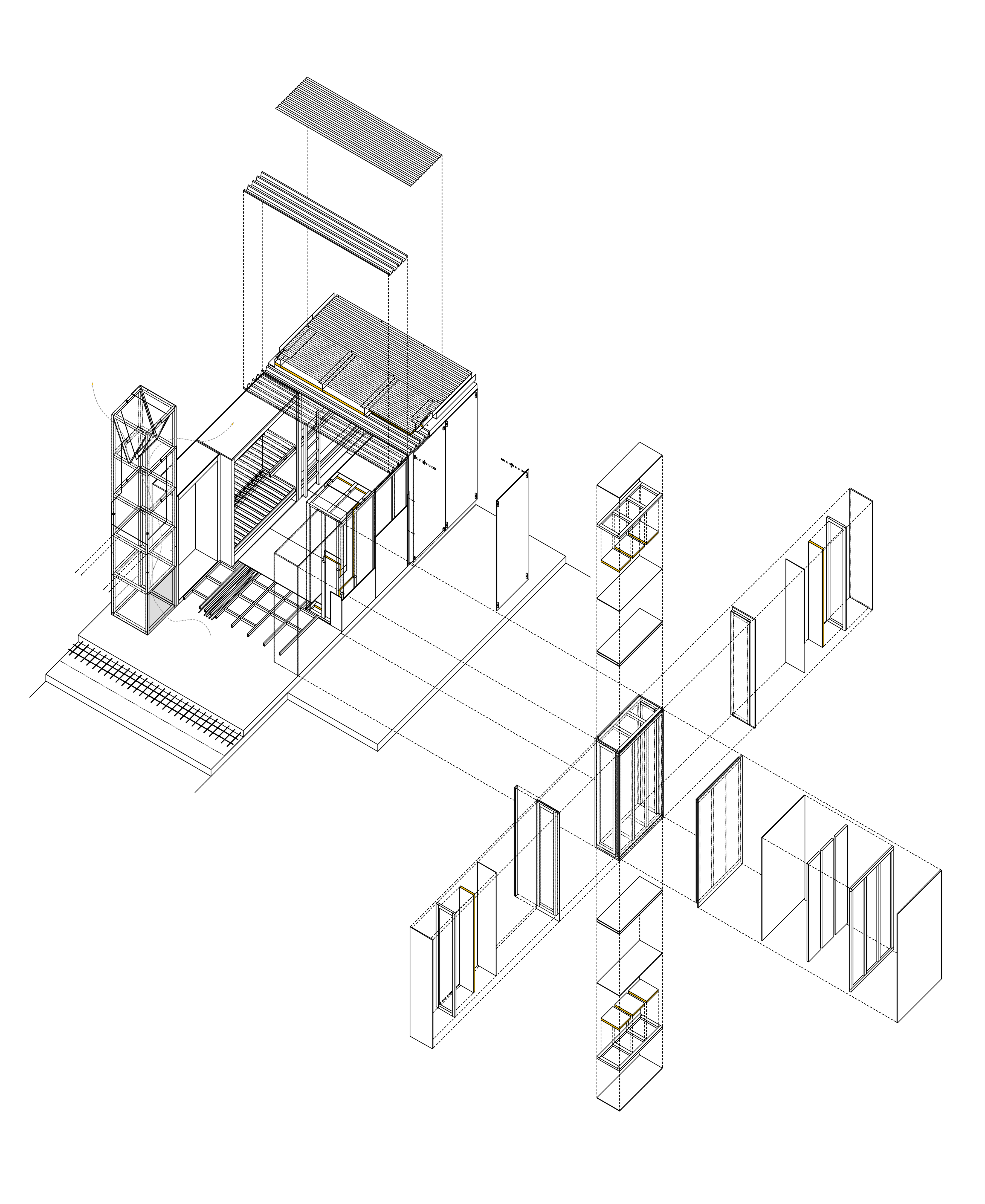 Reconstrucción final completa de la Vivienda Kit de Temporeros sobre solera